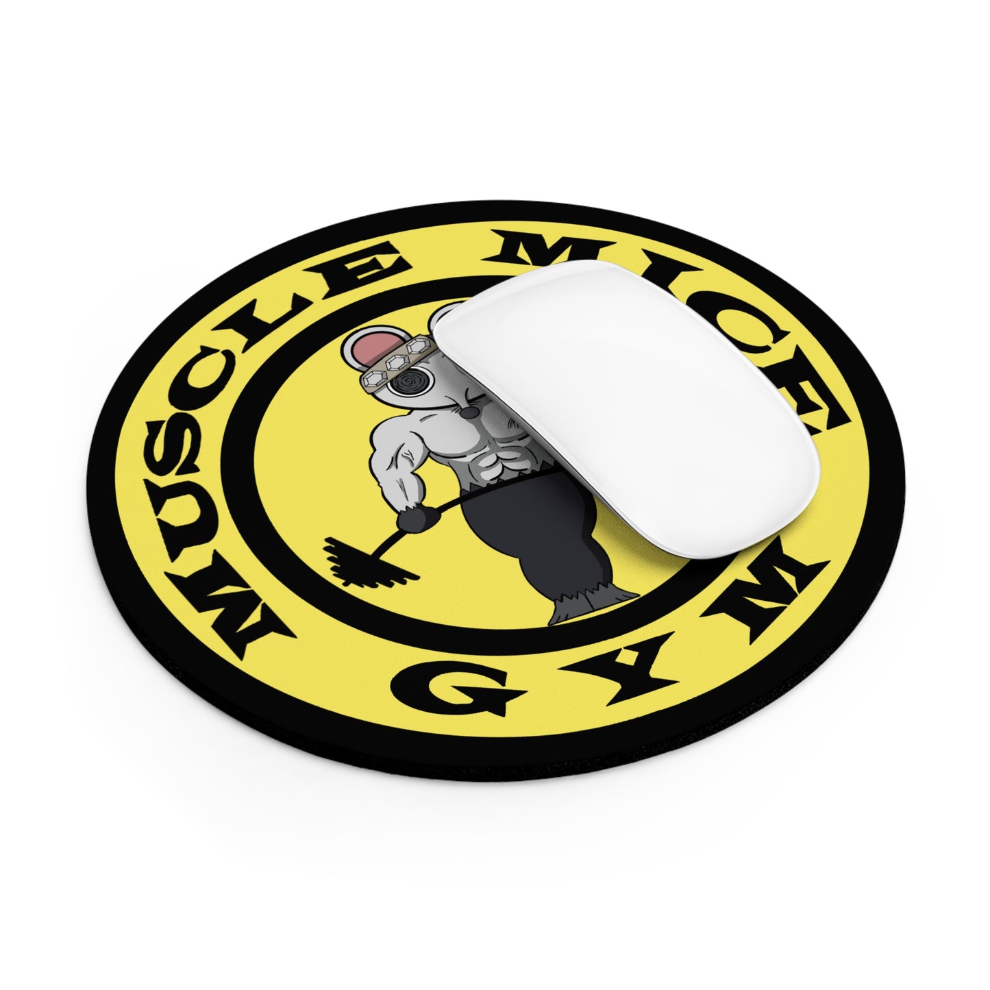muscle mice gym rat mouse pad