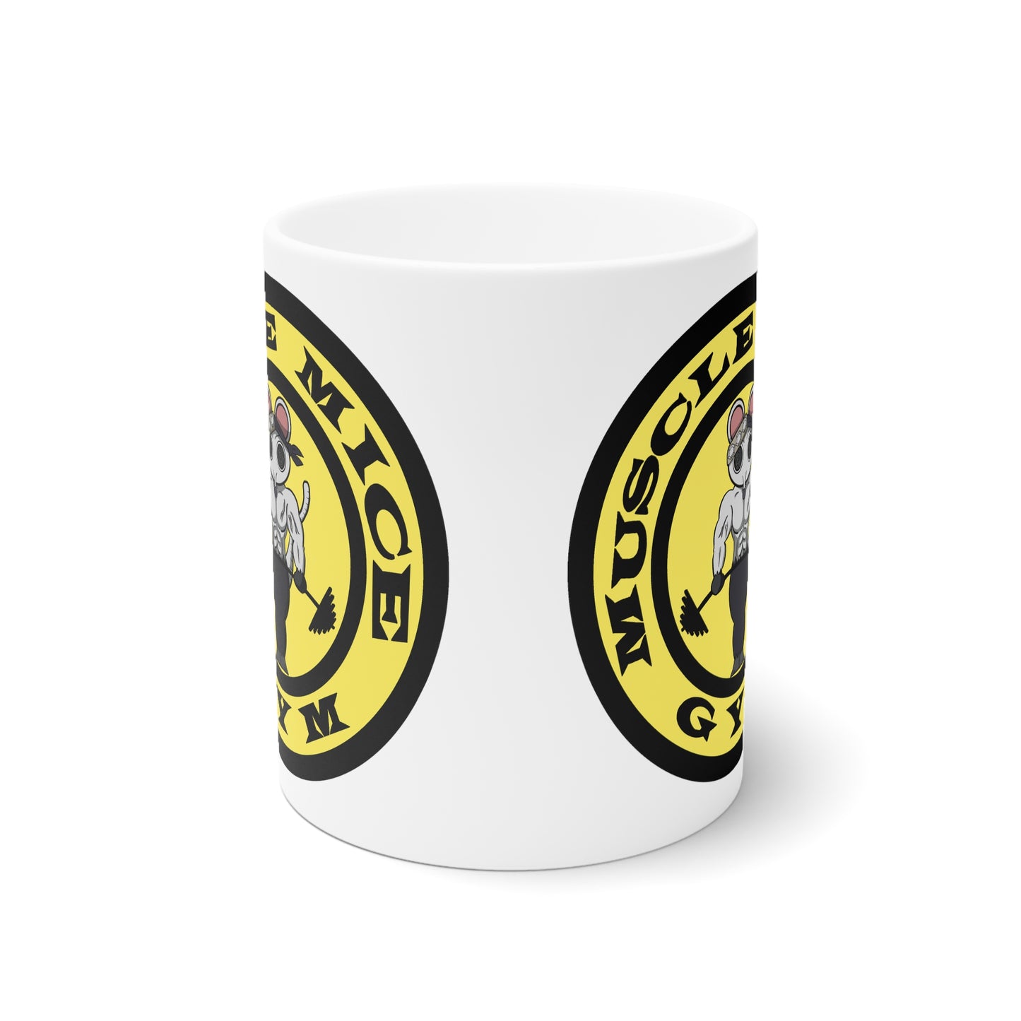 Muscle mice gym rat parody mug Demon slayer x golds gym
