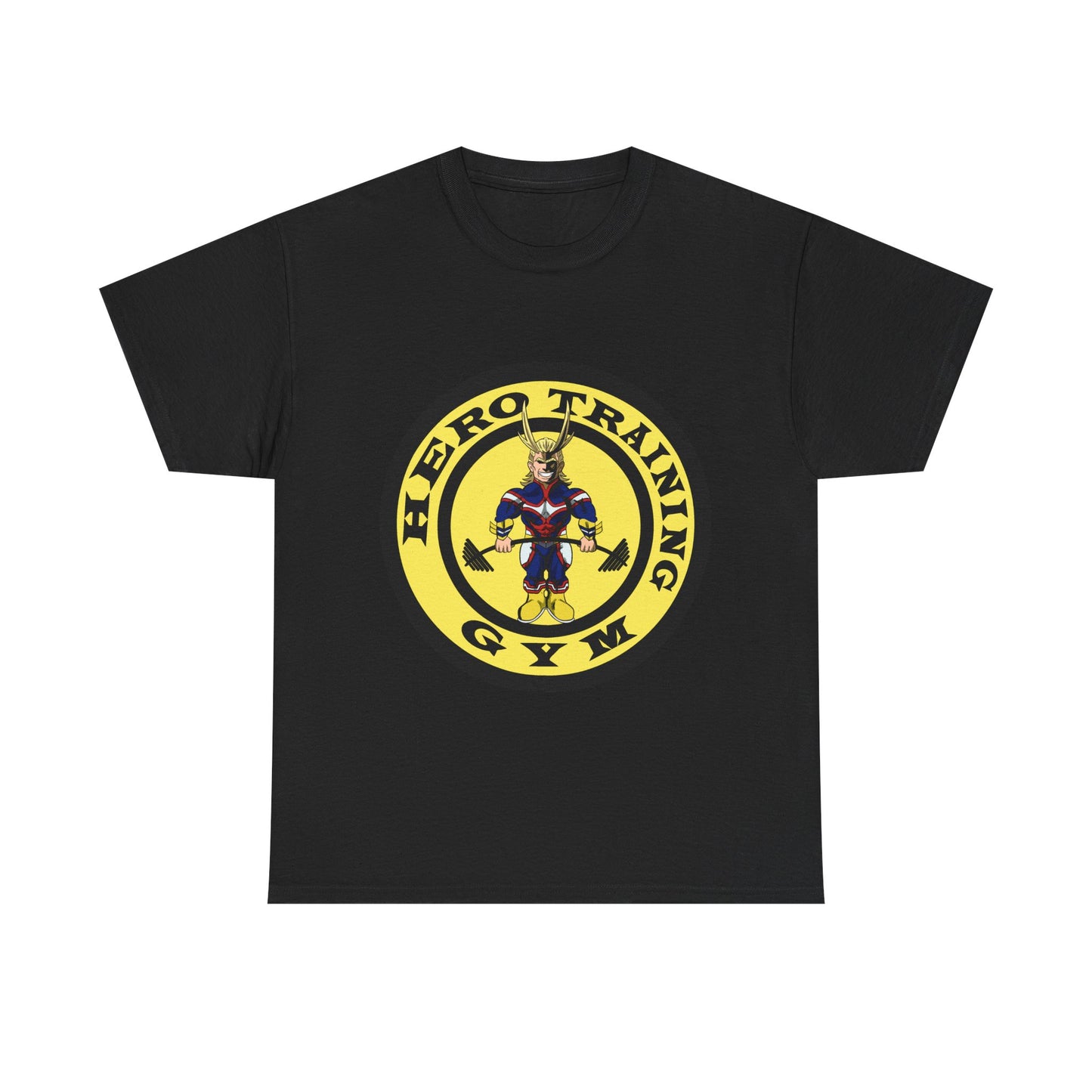 anime muscle gym logo tee