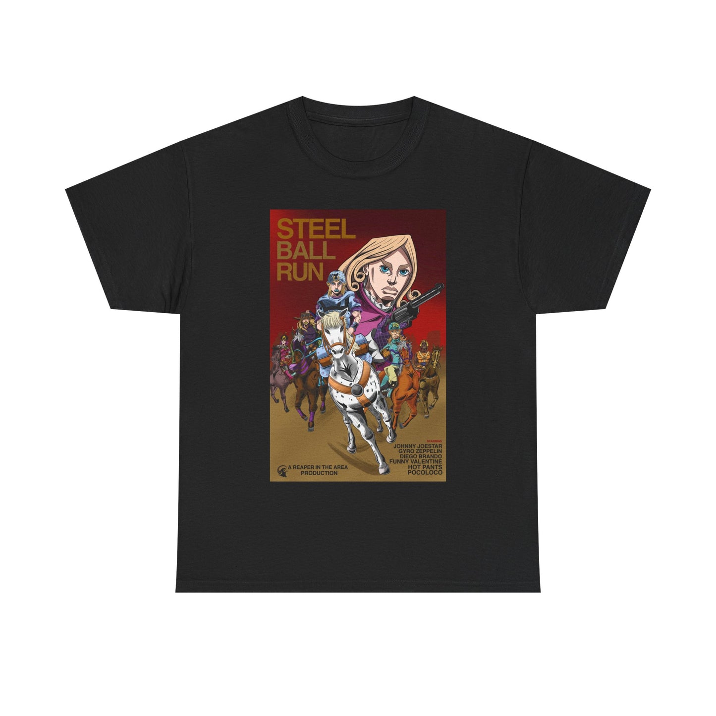 jojo steel  ball run shirt