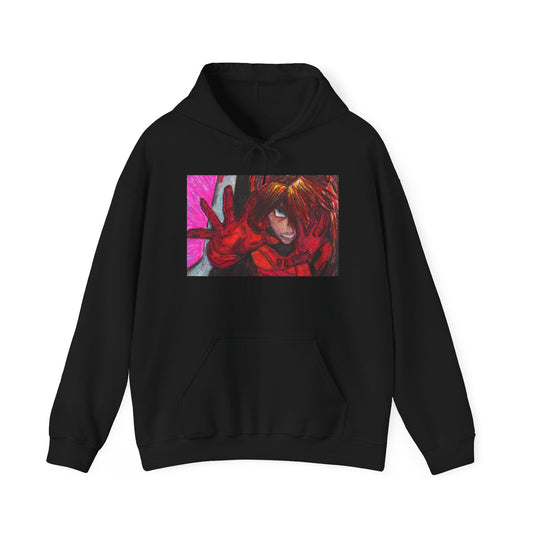 asuka evangelion pastel art hoodie