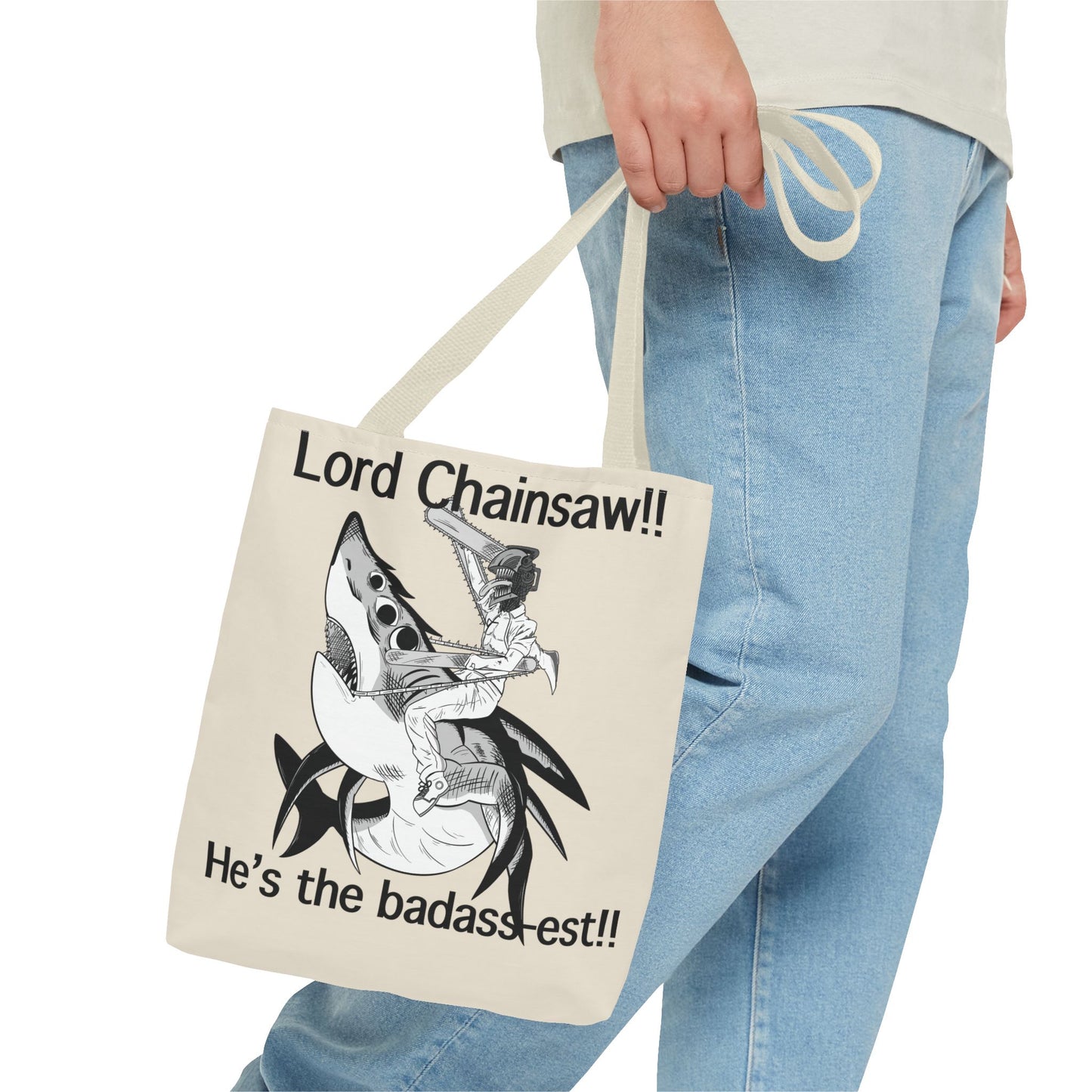 Chainsaw man Reze denji and beam tote bag