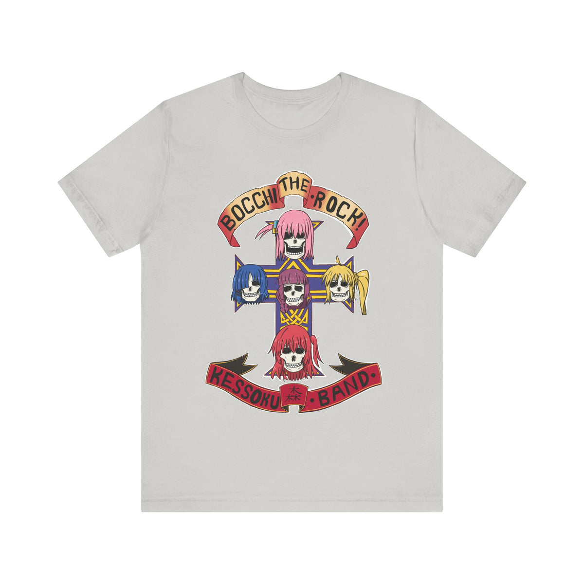 Bocchi the rock anime tee shirt parody