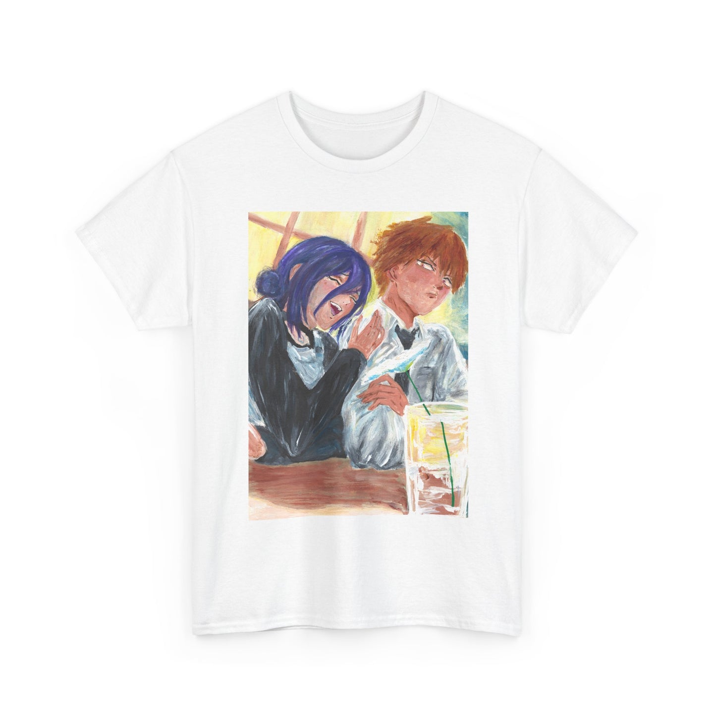 Copy of chainsaw man denji and reze bomb devil shirt